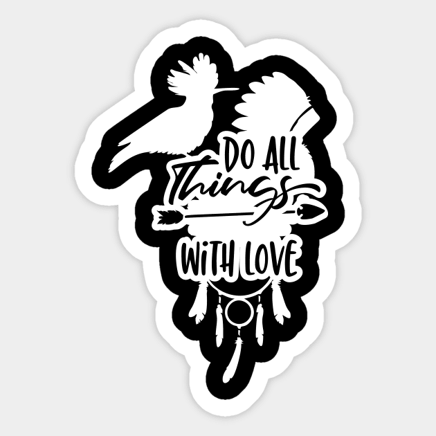 Do All Things With Love Sticker by CoApparel